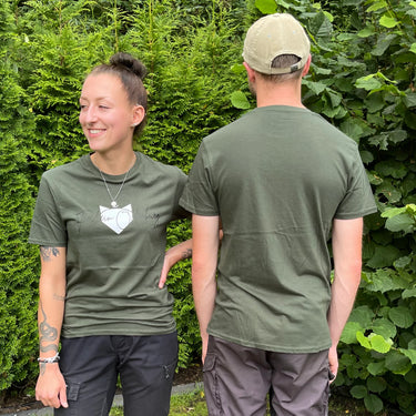 T-Shirt Fuchs - armee green