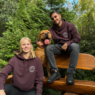 Hoodie Red Brown
