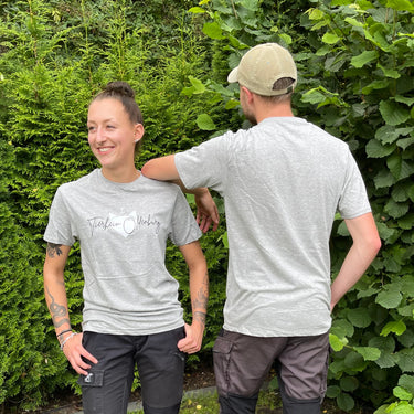 T-Shirt Fuchs - grau