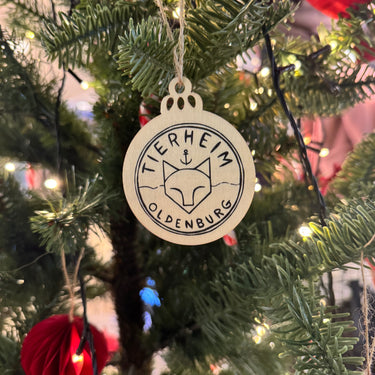 Weihnachtskugel Holz