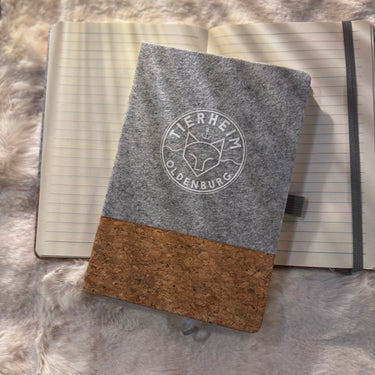 Korkbuch mit Filz
