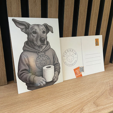 Postkarte mit Click, Herz & Sticker