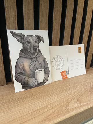 Postkarte mit Click, Herz & Sticker