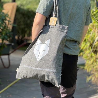 PRE-RECYCELT HALFAR Baumwolltaschen - hellgrau -